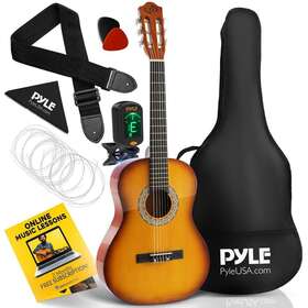 Pgacls82cbs.x9 Pyle 36ftft-inch 6-string Classic Guitar - 3/4 Size Scale Cherry Burst