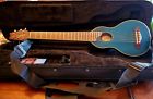 R010sb Washburn Rover Acoustic Guitar Blue Top Black Back With Case