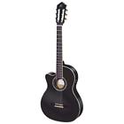 Rce145lbk Ortega Guitars Family Series Pro Left Handed Nylon