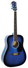S-scout-bk Shs International Indiana Dreadnought Spruce Top Black 610256561479
