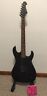 Spectrum Flat Black Electric Guitar Ernie Ball Super Slinky Strings