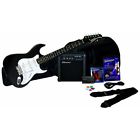 Ss11pk-bk Silvertone Revolver Electric Guitar And Amp Pack Black