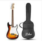 St-02 Zebra St Type Solid Poplar Electric Guitar With Gig Bag