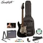 St-es-bkc-kit-3 Sawtooth Black Electric Guitar 811501030881
