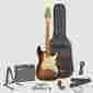 St-es-sbvc-kit-3 Sawtooth Sunburst Electric Guitar With Vintage White Pickguard 811501031000
