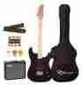 St-rise-st-blk-kit-1 Sawtooth 1 Electric Guitar Pack Black