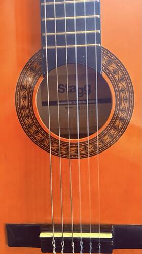 Stagg C51-pac C51 Pac Classical Guitar Orange 6-string Standard Body 19 Frets With Gig Bag