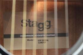 Scl50-red Stagg 4/4 Classical Acoustic Guitar - Red With Soft Case
