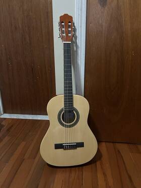 Sunlite Sc-08-n Classical Guitar 6 String Beige And Brown With Gig Bag