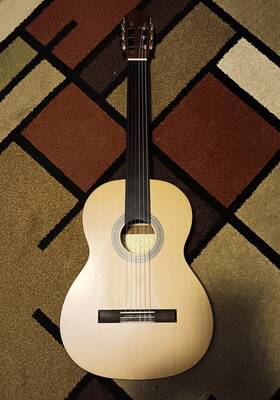 Tario Lc-220fl Used Fretless Classical Guitar Left-handed Acoustic Side Markers Free Ship