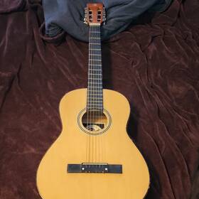 The Santa Rosa Folk Guitar Company K119 Standard Classical 6 String Beige