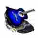 Typrt724716 Directly Cheap 38 Blue Acoustic Guitar Starter Beginner Package Gig Bag Extra String 792491420367