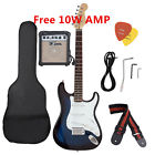Unbranded Full Size Electric Guitar 10 Watt Amp Gig Bag Case Strap Beginners Oy 813373013719