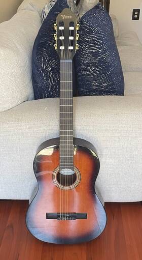 Valencia Vc104 100 Series 4/4 Classical Guitar Brown Sunburst 6-string Rh