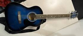 Vwd0blue3 Ventura Handcrafted Junior Guitar With Bag And Stand