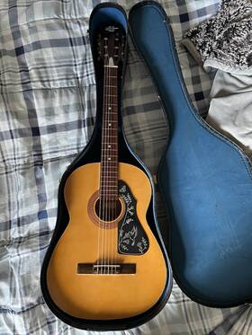 Vintage G-135 Checkmate Classical Acoustic Guitar Japan - 1970s