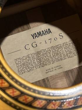 Yamaha Cg170s Project Guitar With Hsc. Taiwan