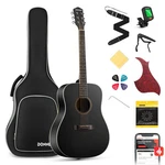 41 Acoustic Guitar Dreadnought Full Size Beginner Kit Black EC1128 DAG-1B Donner. Fixed Price $259.99.