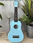 Diamond Head DU-10 Soprano Ukulele Light Blue Black Fingerboard. Fixed Price $30.99.