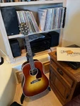 Gibson Acoustic J-45 2025 Studio Rosewood Burst Acou/elec Guitar. Fixed Price $1749.00.