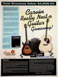 Carvin Really Neat-o Guitar Giveaway Ad 2002 Player Magazine Ephemera. Fixed Price $13.50.