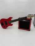Lyxpro 30 Inch Electric Guitar And Starter Kit For Kids Red With Amp Case. Fixed Price $60.00.
