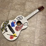 Castilla Acoustic Guitar Artsy Wall Hanger Display Piece Punk. Fixed Price $70.19.