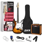 39" Full Size Electric Guitar Starter Pack With 20W Amp & Case - Sunburst. Fixed Price $305.99.
