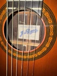 Jose Ramirez Estudio 1A-LB 1973 4/4 Classical Guitar, Ebony, Frets Case. Fixed Price $2500.00.