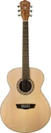 Washburn 6 String Acoustic Guitar, Natural Gloss (WG7S-O). Fixed Price $199.00.