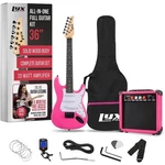Lyxpro 36IN Electric Guitar Kit 20W Amp Tuner Picks Strap Case Bundle Pink. Fixed Price $159.99.