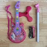 Best Choice Products 19-INCH Kids Toy Electric Guitar With Microphone & Stand. Fixed Price $14.99.