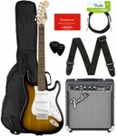 Squier Stratocaster 6-STRING Electric Guitar Brown Sunburst (0371823032). Fixed Price $339.25.
