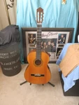 1988 Takamine Model 126 Classicial Guitar With New Strings Hardshell Case. Fixed Price $350.00.