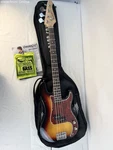Sawtooth Series Electric Bass Guitar Vintage Burst Tortoise Pickguard W/ Bag. Fixed Price $137.70.