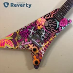 Epiphone Mo' Baby Built-in Amp Travel Electric Guitar Custom Painted Rare. Fixed Price $258.00.