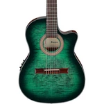 Ibanez GA35FMTCE Flamed Maple Top Classical A/e Guitar Emerald Burst. Fixed Price $399.99.
