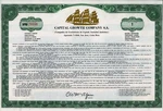 Capital Growth Company S.a., San Jose, Costa Rica (1 Share Pref.) + Coupons. Fixed Price $55.22.