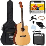 Best Choice Products Beginner Acoustic Electric Guitar 40.5IN, Natural. Fixed Price $153.99.