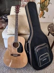 Spectrum Acoustic Guitar: Tan-burgundy + Musicians Gear Elite Series Gig Bag Nwt. Fixed Price $189.00.