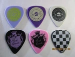 6 Pack Designer Guitar Picks First Act Fun Graphic Designs Heavy Gauge #121. Fixed Price $7.95.