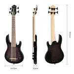 Mini 4STRING Electric Ukulele Bass Uke Eadg Ash Wood Body. Fixed Price $189.99.