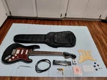 Fender Starcaster Stratocaster Electric Guitar Black - Custom Upgrades Exc. Fixed Price $230.00.