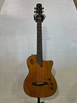 Open Box Silent Guitar, Solid Flame Mahogany Top Body. Fixed Price $199.99.