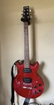 Ibanez Gio GAX70 Red Solid Body 6-STRING Electric Guitar W/ Strap. Fixed Price $150.00.