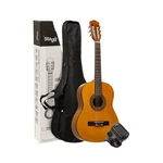 Stagg 4/4 Full Size Classical Guitar, Tuner & Gig Bag Package Natural. Fixed Price $159.99.