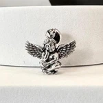 Handcrafted 925 Sterling Silver Cupid God Of Love Eros Amor Greek Angel Pendant. Fixed Price $98.98.