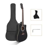 Glarry 41" Adult Spruce Wood Cutaway Acoustic Guitar W/ Bag For Beginner. Fixed Price $57.99.