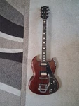 1972 Gibson Sg Deluxe - Tremolo Cherry Finish P90S Slight Blemishes. Fixed Price $2200.00.