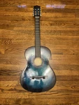 Zeny Acoustic Guitar 38" Blue Color With Accompaniments New Box. Fixed Price $38.99.